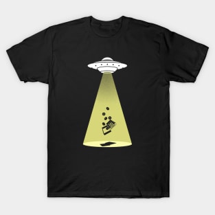 DONUTS ALIEN ABDUCTION UFO T-Shirt